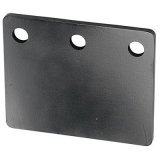 Hamburger's Performance Oil Filter Mounting Brackets 3396 Remote Single Plate, Steel, Black Powdercoated, Straight, Each thumbnail 1