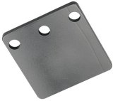 Hamburger's Performance Oil Filter Mounting Brackets 3396 Remote Single Plate, Steel, Black Powdercoated, Straight, Each thumbnail 2