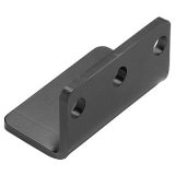 Hamburger's Performance Oil Filter Mounting Brackets 3397 Remote Single Plate, Steel, Black Powdercoated, 90 Degrees, Each thumbnail 1