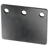 Hamburger's Performance Oil Filter Mounting Brackets 3398 Remote Dual Plate, Steel, Black Powdercoated, Straight, Each thumbnail 1