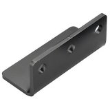 Hamburger's Performance Oil Filter Mounting Brackets 3399 Remote Dual Plate, Steel, Black Powdercoated, 90 Degrees, Each thumbnail 1