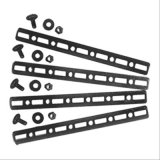 Maradyne Electric Fan Mounting Brackets MFA104 Brackets, Aluminum, Black, Kit thumbnail 1
