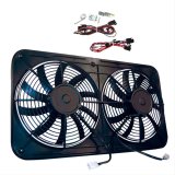 12 Inch 3,130 CFM Maradyne Jetstreme Electric Fan MJS22KC Radiator Fan, Dual, Controller, Electric, Jetstreme, Nylon, Black, 12.0 in. Diameter, cfm, Each thumbnail 1