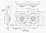 11 Inch 2,760 CFM Maradyne Mach Two Series Electric Fan MM22KS Radiator Fan, Two, Dual, Nylon, Black, 11.0 in. Diameter, cfm, Each thumbnail 2
