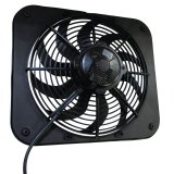 12 Inch 1,700 CFM Maradyne Smart Start Electric Fan MSS12K Fans, Start, Single, cfm, 14.7 amps, 10 Sickle Blades, in. Diameter, Puller, 225W HD Motor, 13.5 in. x 15 in. x 4.08 in., Each thumbnail 1