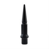 Metal Lugz Spiked Dually Lug Nuts 7206K8-BLK - Black 14x2.0 thread 4.9" overall length kit contains 32 Lugs & 1 Key thumbnail 1