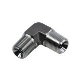 Nitrous Outlet Fittings and Adapters 00-01300-SS Universal Fittings, 1/8" NPT x 1/8" NPT 90 Degree Fitting - Male/Male (Stainless Steel) thumbnail 1