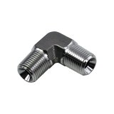 Nitrous Outlet Fittings and Adapters 00-01300-SS Universal Fittings, 1/8" NPT x 1/8" NPT 90 Degree Fitting - Male/Male (Stainless Steel) thumbnail 2