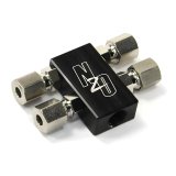 Nitrous Outlet Distribution Blocks 00-01759 Compact 1 In 4 Out Block with compression fittings thumbnail 1