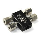 Nitrous Outlet Distribution Blocks 00-01759 Compact 1 In 4 Out Block with compression fittings thumbnail 2