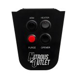 Nitrous Outlet Switch Panels 00-11023 Panel, Cup Holder Mount, Aluminum, Black, 4 Switches, Chevy, Each thumbnail 1