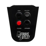 Nitrous Outlet Switch Panels 00-11023 Panel, Cup Holder Mount, Aluminum, Black, 4 Switches, Chevy, Each thumbnail 2