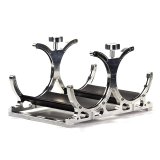 Nitrous Outlet Heated Bottle Brackets 00-32016 Dual Billet N2O Bracket with rubber isolators (Vertical) thumbnail 1