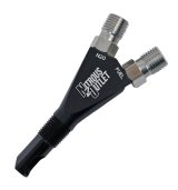 Nitrous Outlet Wet Nozzles 00-40000 Oxide Nozzles, Nozzles, 90 degree Discharge, Aluminum, Black Anodized, 1/8 in. NPT Thread Size, Each thumbnail 1