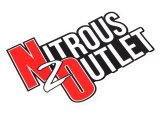 Nitrous Outlet Decals and Stickers 00-57022 Stickers, Contour Cut Decal Window Sticker - 8.5" X 5.68" (Red N&O, White letters, Black Back Ground) thumbnail 1