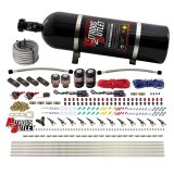 Nitrous Outlet Oxide Systems 00-10399-E85-DS-15 DS 6Cyl 4Sol Direct Port Sys w/Dist Blocks E85 Hi PSI(15Lb Bottle)(90° Noz) thumbnail 1