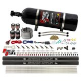 Nitrous Outlet Oxide Systems 00-10475-E85-H-R-15 8 Cyl 4 Sol Direct Port Sys w/ Dual Rails E85 Hi PSI(15Lb Bottle)(90° Noz) thumbnail 1