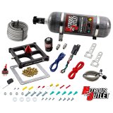 Nitrous Outlet Oxide Systems 00-10677-GEN4-12 Systems, 4500 Stinger 4 Dry System - Braided Hoses/.122 Solenoid/Universal Solenoid Bracket - (50-500 HP)(12lb Bottle) thumbnail 1