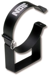 NOS Nitrous Bottle Brackets 14140NOS Brackets, Hinged, Aluminum, Black Powdercoated, 7 in. Diameter, 10/15 lb. Bottles, Pair thumbnail 2