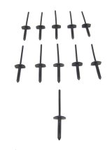 Precision Replacement Parts Weatherstrip Seal Fasteners CFK-967-86 1986-1997 Ford Aerostar, Cowl Fastener Clip Kit, 11 Piece Set thumbnail 1