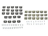 Precision Replacement Parts Windshield Molding Clip Kits MCK-3443-68 1968-1969 Plymouth Barracuda, Fits 2 door coupe models - Kit, and Rear Window thumbnail 1