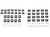 Precision Replacement Parts Windshield Molding Clip Kits MCK-3740-68 1968-1970 Dodge Charger, Kit, and Rear Window thumbnail 1