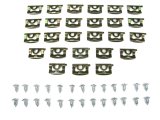 Precision Replacement Parts Windshield Molding Clip Kits PCK-3847-68 1968-1969 Plymouth Barracuda (Fastback), 2 Dr hardtop (fastback) - Kit, Rear Window, 52 Piece Set thumbnail 1