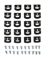 Precision Replacement Parts Windshield Molding Clip Kits PCK-4052-68 1968-1970 Mopar B-Body (2Dr Hardtop), Kit, Rear Window, 40 Piece Set thumbnail 1