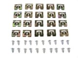 Precision Replacement Parts Windshield Molding Clip Kits PCK-4586-71 1971-1974 Mopar B-Body (2Dr Coupe/Hardtop), Kit, Rear Window, 40 Piece Set thumbnail 1
