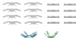 Precision Replacement Parts Windshield Molding Clip Kits PCK-564-87 1987-1990 Toyota Tercel, Kit, Windshield, 18 Piece Set thumbnail 3