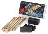 ProRYDE 3-N-1 SuperBLOK Leaf Spring Block Kits 52-1400G Blocks, SuperBLOK, Rear, Cast Iron, 2 in. Thick, U-bolts, Chevy, GMC, Kit thumbnail 1
