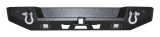 RT Off-Road Heavy-Duty Bumpers for 2018-2021 WRANGLER - RT20047 Bumper, Rear, Fabricated, Hitch, Steel, Winch Mount, Two LED Pods, Black Textured Powdercoated, Jeep, Each thumbnail 1