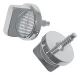 RT Off-Road Windshield Knobs for 1976-1983 CJ5, 1976-1986 CJ7, 1981-1985 SCRAMBLER - RT26028 Hinge Knobs, Thread On, Steel, Chrome, Jeep, Pair thumbnail 1