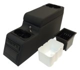 RT Off-Road Center Consoles RT27009 Console, Floor Hump Location, Lockable, Cup Holder, Cloth, Black Denim, Each thumbnail 1