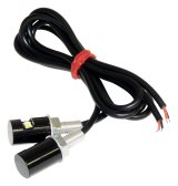 RT Off-Road LED License Plate Bolt Lights RT28102 Bolts, Lighted, Round Head, Plastic, Black, Pair thumbnail 2