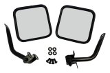 RT Off-Road Side Windshield Mirrors for 1987-1995 WRANGLER - RT30002 Mirror, Off-Road, Windshield, Steel, Black, Jeep, Pair thumbnail 1