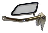 RT Off-Road Side Windshield Mirrors RT30009 View Mirror, Passenger Side, Replacement, Rectangular, Flat, Manual, Silver Stainless Housing, Jeep, Each thumbnail 1