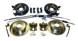 RT Off-Road Disc Brake Conversion Kits RT31006 Brakes, Conversion, Rear, Solid Surface Rotors, 1-piston Calipers, Parking Brake, Jeep, Kit thumbnail 1
