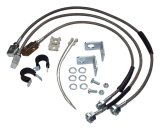 RT Off-Road Brake Hose Kits RT31015 Hoses, Braided Stainless Steel, Jeep, Set of 3 thumbnail 1
