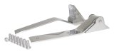 RT Off-Road Tailgate Hinges RT34049 Hinges, Stainless Steel, Polished, Jeep, Pair thumbnail 1