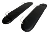 RT Off-Road Interior Sunvisors RT52005 Sunvisors, Interior, Vinyl, Black, Jeep, YJ, Pair thumbnail 1