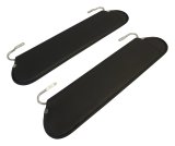 RT Off-Road Interior Sunvisors RT54002 Sunvisors, Interior, Vinyl, Gray, Jeep, Pair thumbnail 1