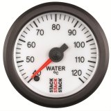 Stack Professional Stepper Motor Analog Gauges ST3357 Gauge, Pro Motor, Water Temperature, 40-120 Degrees C, 2 1/16 in, White Face, Analog, Electrical, Each thumbnail 1