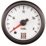 Stack Professional Stepper Motor Analog Gauges ST3365 Gauge, Pro Motor, Fuel Level, 0-280 Ohms, 2 1/16 in, White Face, Analog, Electrical, Each thumbnail 1