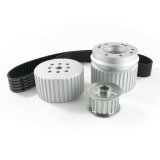 Top Street Performance Pulley Kits 10093 FORD SB 302-351W V8 ENGINE GILMER STYLE PULLEY KIT, SLIVER thumbnail 1