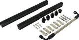 Top Street Performance Billet Aluminum High Fuel Rail Kits 81008BK Rails, Aluminum, Black Anodized, Fittings, Chevy, Kiit thumbnail 1