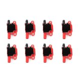 Top Street Performance LS High Ignition Coils 81015-8 Coil, Coil Pack, 40,000 Volt, Red, Chevy, LS, Set of 8 thumbnail 1