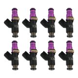 Top Street Performance High-Flow Velocity Fuel Injectors 81050-36 Injectors, 36 lb/hr, Chevy, Ford, Set of 8 thumbnail 1