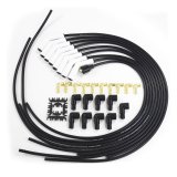Top Street Performance Premium Spark Plug Wire Sets 85035CE Sets, Premium, Male/HEI and Female/Socket, Spiral Core, White Ceramic Boots, Black Wires, 8.50mm Diameter, V8, Set thumbnail 1