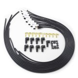Top Street Performance Premium Spark Plug Wire Sets 85090CE Sets, 8.5mm, Spiral Core, Black Wire, 90 Degree Boots, Ceramic, Universal, Set thumbnail 1